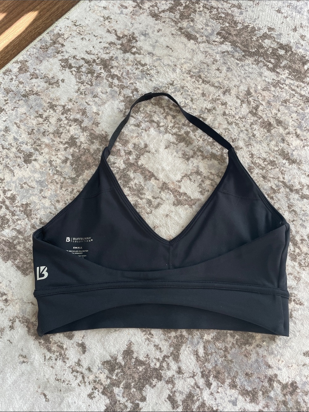 Buff bunny Black V-Neck sports Bra